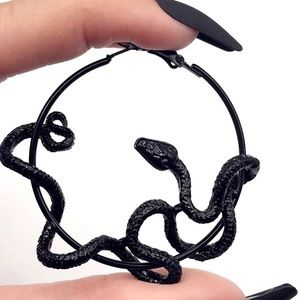 Serpent Summoner Hoop Earrings